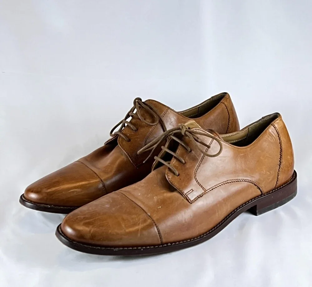 Florsheim Montinaro Oxford Dress Shoes Men's Size 12D Brown Leather 11738-257